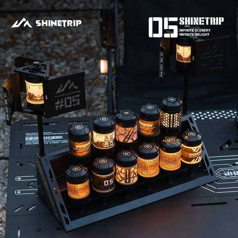 ShineTrip 1000mAh Portable Rechargeable Outdoor Camping Multi functional LED Lighting Tent Atmosphere Light 4level Dimming S260302