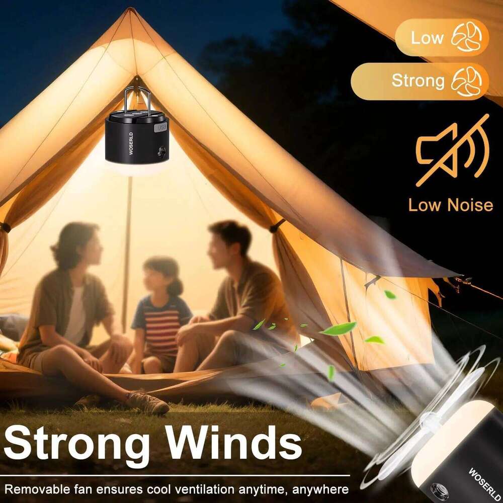 Lantern with Ceiling Fan Electric Outdoor Mosquito Spray Emergency Light Source for Tent Camp Lights & Lampes De Camping S260302