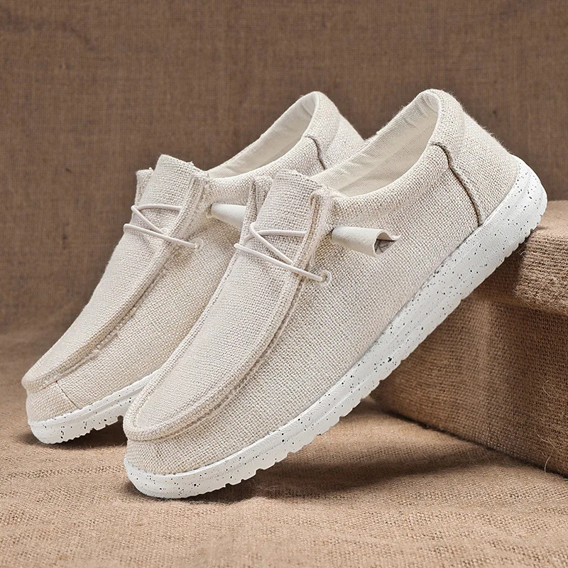 Men Casual Shoes Breathable Lightweight Slip-On Flats Simple Comfortable Solid Color Soft Sole Shoes Men Shose For Sale Loafers 260228