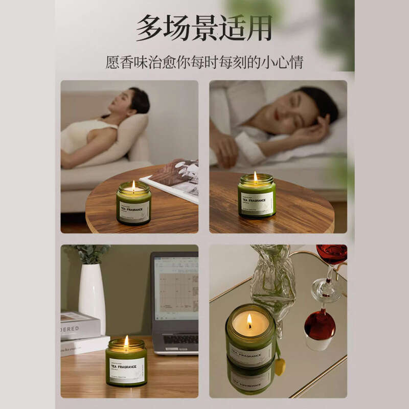 Osmanthus Scented Candle for Women, Indoor Bedroom Long-lasting Tea Fragrance, Niche High-end Birthday Gift Ornament W260303