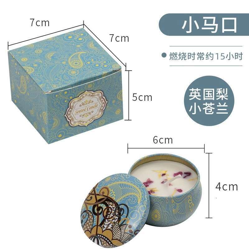 Cross-Border Source Dried Flower Aromatherapy Candle Smokeless Eco-Friendly Soy Wax Long-Lasting Fragrance Romantic Gift Wholesale W260303