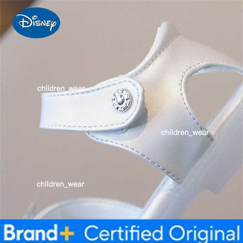 Disney Toddler Girls 3d Butterfly Print Sandals Summer Girl Outdoor Soft Rubber Sole Beach Water Shoes Kids Girl White Casual Sandals H260303