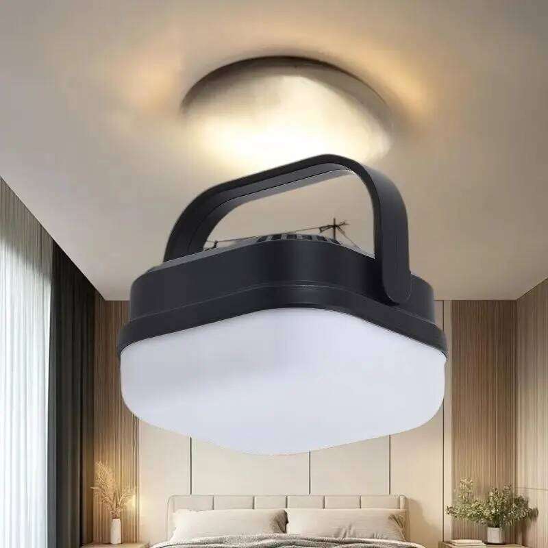 Versatile Miniature Solar Camping Lantern - LED Power Bank Tent Light with Three Manipulable Modes. S260302