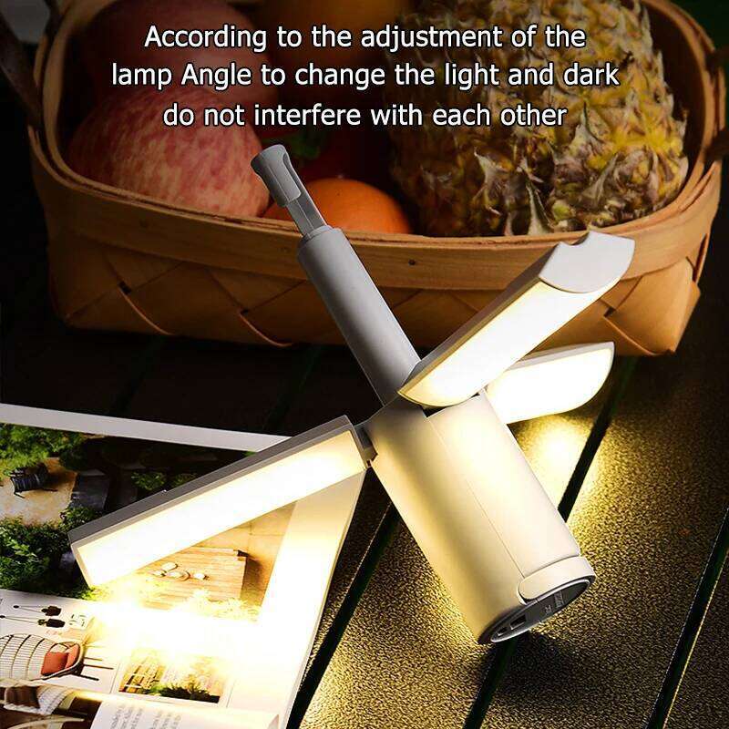 Folding Outdoor Camping Portable Rechargeable High Capacity Lighting Student Dormitory Tent Hanging Light Lantern S260302