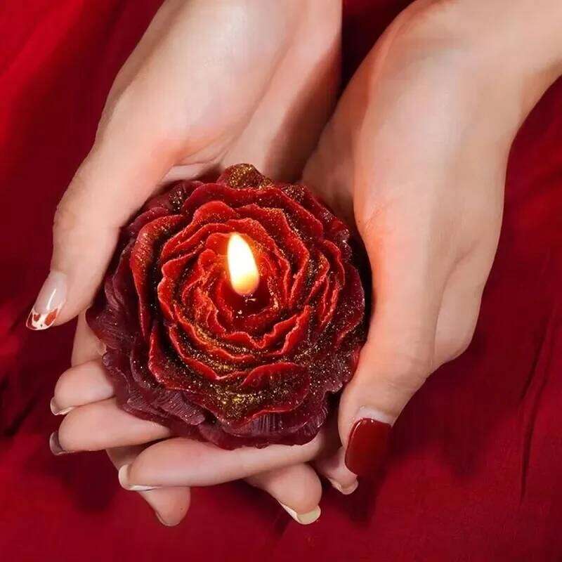 48 Temperature Peony Scented Candles Couples, Atmasphere Soy Wax Candle with Low Heat Drip Valentine's Day for Adults W260303