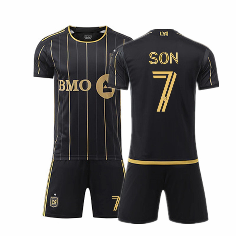2425 LAFC Home Jersey No. 7 Son Heung-min Children's and Adults' Soccer Kit Set Cross-Border Exclusive