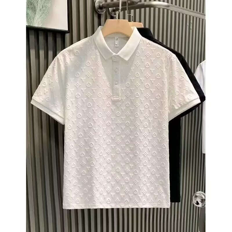 Summer new style casual short-sleeved polo shirt men's lapel short-sleeved t-shirt men's clothing