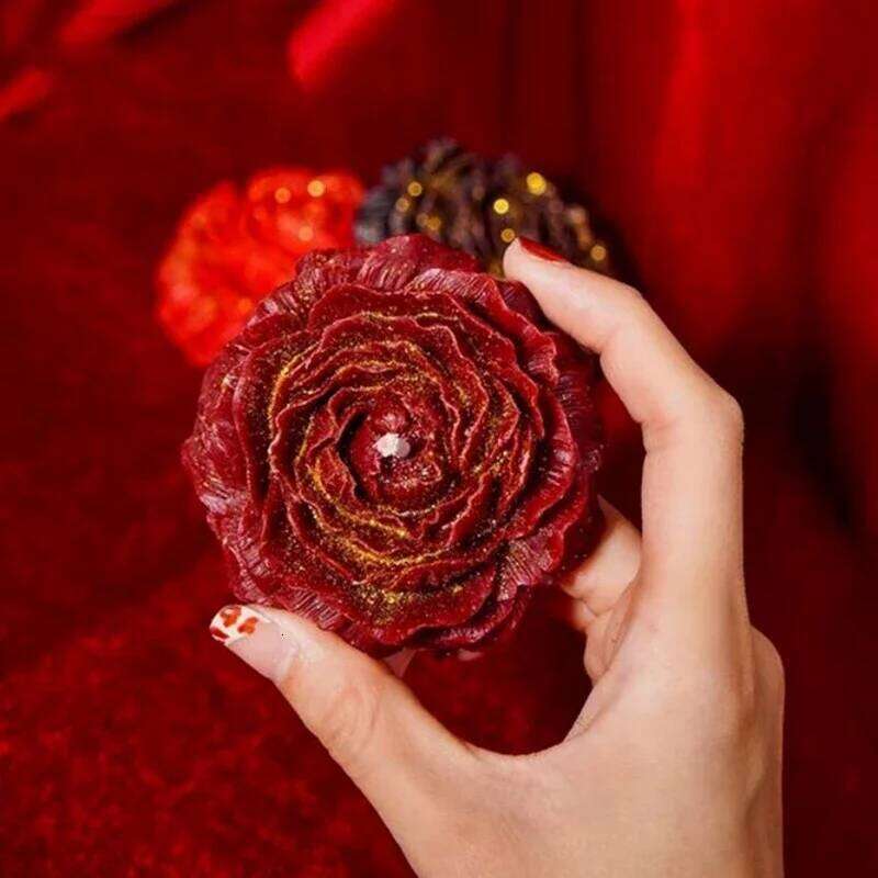 48 Temperature Peony Scented Candles Couples, Atmasphere Soy Wax Candle with Low Heat Drip Valentine's Day for Adults W260303