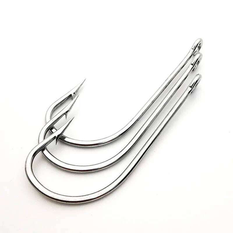 Mustad Stainless Steel Hook 4 Times To Strengthen Fishing Deep Sea Trolling Strong Pull Sharp Mackerel Grouper Large Z260228