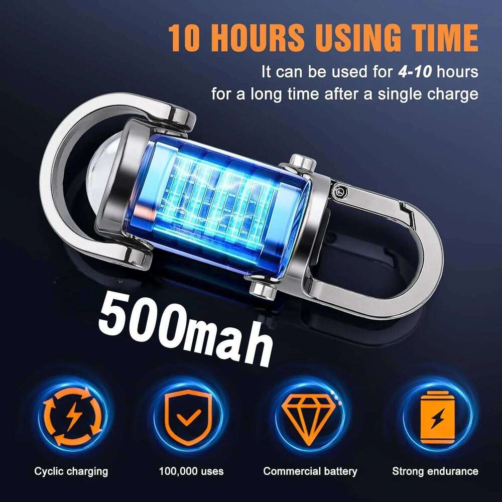 Rechargeable Keychain Flashlights 800LM EDC COB Work Light Torch Ultra Bright Mini Portable Lantern for Searching Hiking S260302