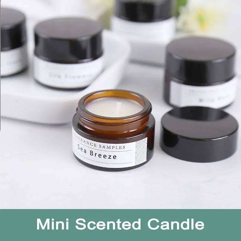 Creative Mini Candles Plant Soy Wax Portable Travel Hotel Fragrance Scented Smokefree Handmade Flower Candle W260303