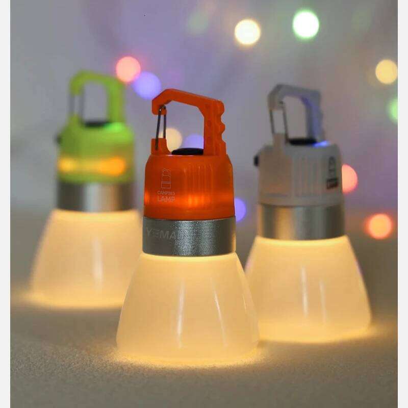 Portable Outdoor 450mAh Battery Rechargeable YEMAO B90 Camping Light with Hook High Brightness IPX4Emergency Flashlight RGB Lamp S260302