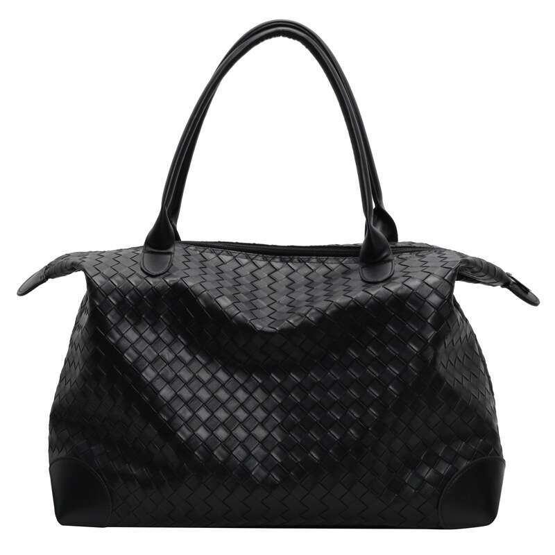 Travel Woven Large Capacity High-End Feel Single Shoulder Business Trip Fitness Storage Korean Style Women's Tote Bag Wholesale