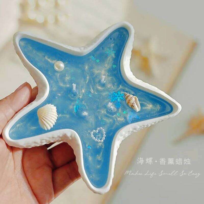 Shell Home Decorative for Guests Gift Scented Candles Gel Wax W260303