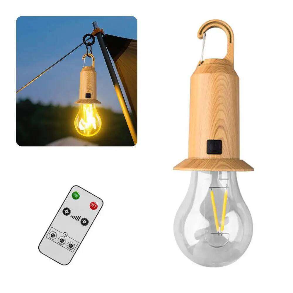 Solar energy Lamp LED Rechargeable Remote control Hanging Courtyard Garden Decoration Lantern Outdoor Camping lamp light S260302