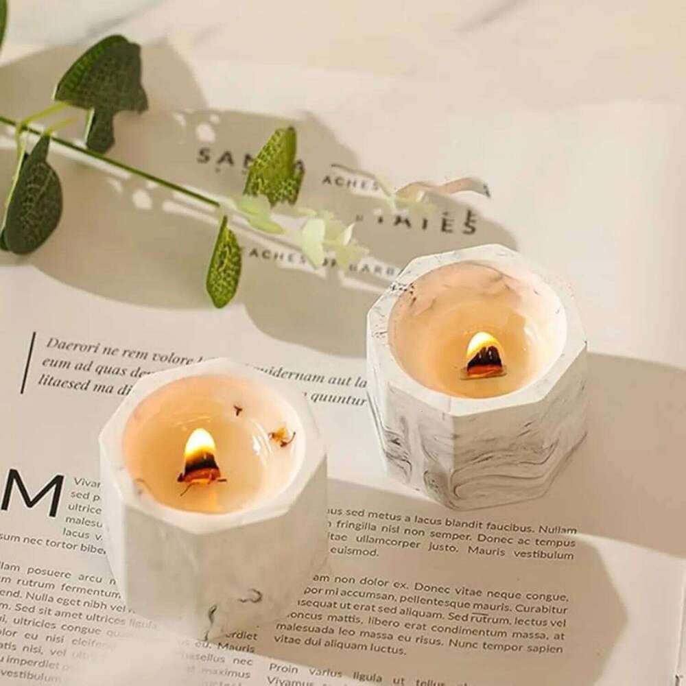 1pc Ins Style Marble Cup Candle - Handmade Soy Wax Aromatherapy, Non-Toxic Creative Gift for Home Party Wedding W260303