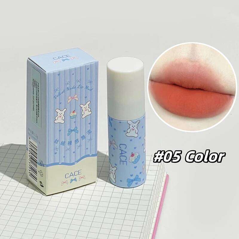 Red Matte Velvet Gloss Waterproof Liquid Lipstick Nude Mud Clay Peach Tint Makeup Sexy Women Lip Glaze Cosmetics H260302