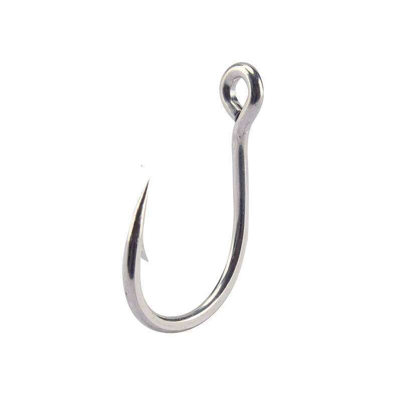 Original Mustad 10881 Fishing Hooks Jigging Single Ocean Jig Big Barbed With Hole Squid Carp Hardbait Hook Pesca Z260228