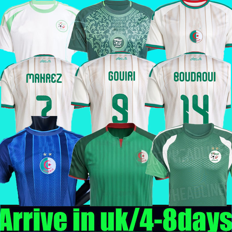 2026 2027 Algeria soccer jerseys 26 27 Mahrez Houssem Aouar Rayan Ait-Nouri Amine Gouiri Said Benrahma Ramiz Zerrouki home away Camisetas football shirt men kids