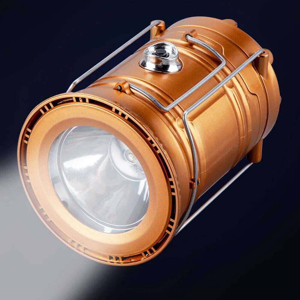 Collapsible LED Solar USB Rechargeable Lantern Flashlight Emergency Hanging Lights for Outdoor Camping S260302