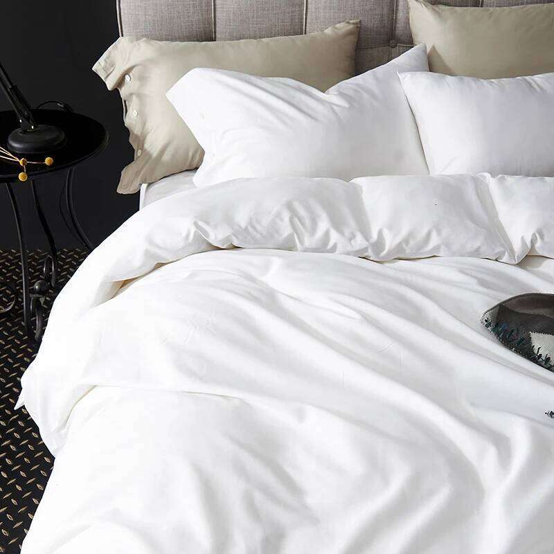 Hotel Luxury 4pc Duvet Cover Flat/Fitted Sheet Set 500 Thread Count Egyptian Cotton Quality Ultra Silky Soft Premium Bedding set W260302