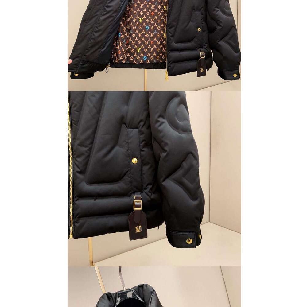 American European Station Winter New Knitted Sleeve Patchwork White Duck Men's Down Jacket Slim Fit Embroidered Warm Thickened Coat Luanyun - view 5