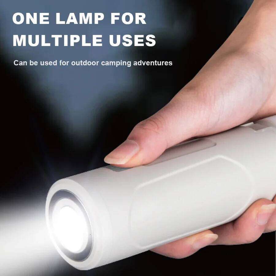 COB LED Camping Lamp Rechargeable Three Leaf Lighting Work Light Portable Outdoor Emergency Magnetic Torch Mobile Power Supply S260302