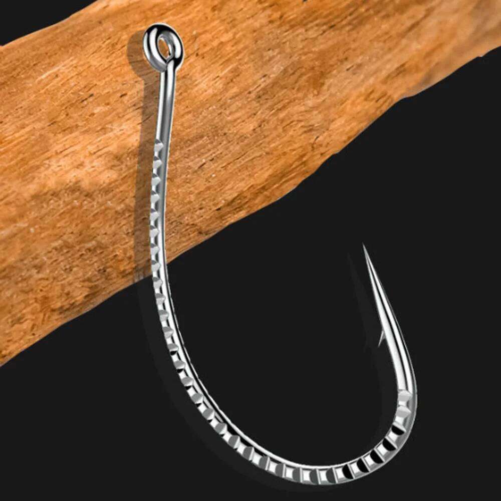 STBT 15-20Pcs Sharp High Carbon Steel Barbed Hook for Bass Carp Fishing Accessories Z260228