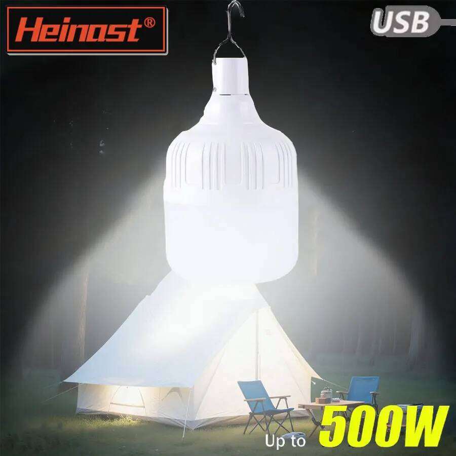 New Portable Lamp High Power USB Rechargeable LED Emergency Lights With Hook For Outdoor Camping BBQ Tents Lantern S260302