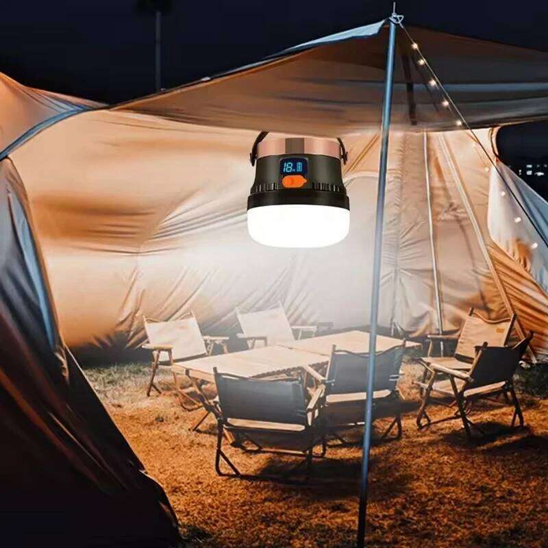 High Solar LED Lantern Rechargeable IP65 Emergency Power Bank Led Outdoor Equipment for Camping Fishing S260302