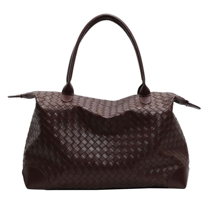 Travel Woven Large Capacity High-End Feel Single Shoulder Business Trip Fitness Storage Korean Style Women's Tote Bag Wholesale