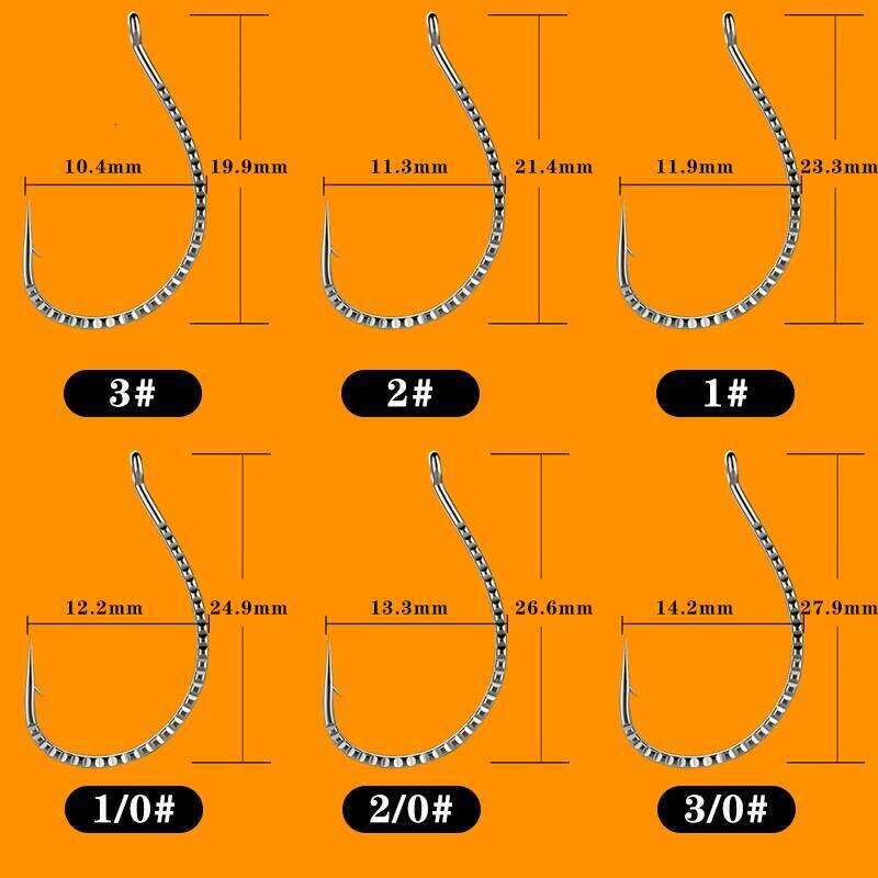 STBT 15-20Pcs Sharp High Carbon Steel Barbed Hook for Bass Carp Fishing Accessories Z260228
