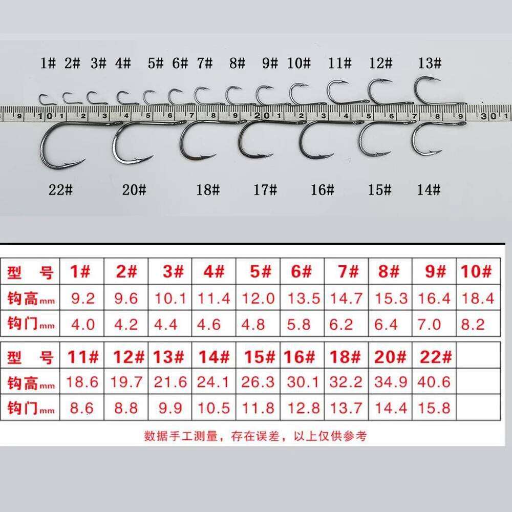 50pcs Eyed Fish Hook Barbed High Carbon Steel Barb Hooks Accessories Sea Feeder for Fishing Equipment Carp Tackle Goods Z260228