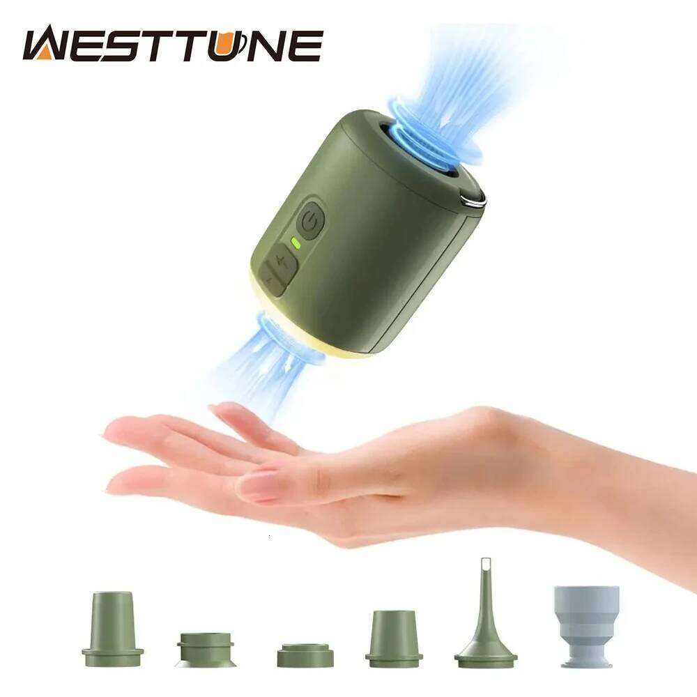 WESTTUNE Tiny Camping Lantern 4.5kPa Pump with Magnetic Design for Inflatable Air Mattress Sleeping Pads S260302