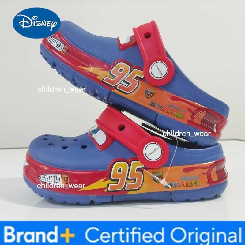 Disney Lightning Mcqueen Red 95 Car Luminous ChildrenS Slippers Black White Blue Sandals Breathable Wear-Resistant No H260303
