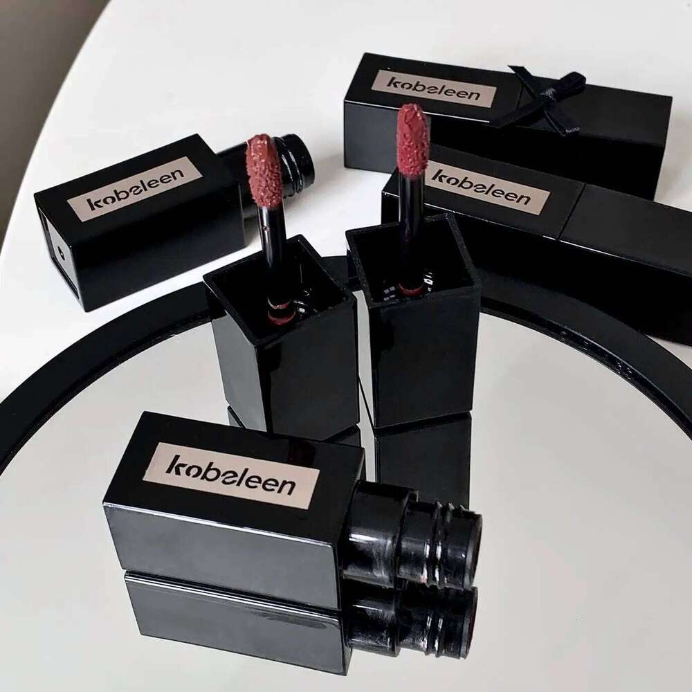 Kobeleen 5 Colors Velvet Glaze, Natural Long-Lasting Highly Pigmented Lipstick, Portable Matte Finish Lip Glaze H260302