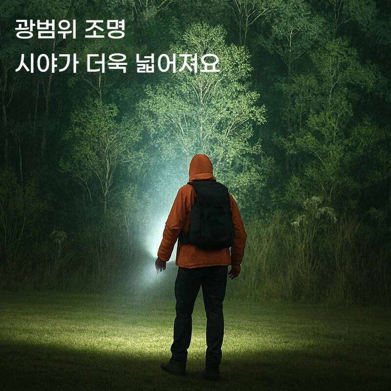 BLACK DOG 1-piece ultra-bright mini flashlight handheld lamp, flashlight/camping light/strobe light three-in-one, USB rechargeab S260302