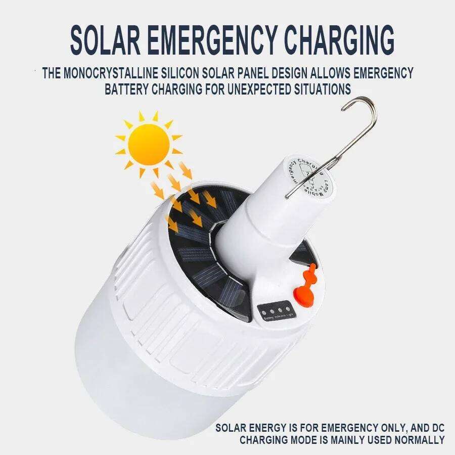 100W High Power Portable Camping Light Solar Rechargeable LED Working light with remote control emergency Tent lights S260302