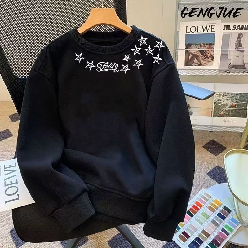 2026 Luxury Brand Designer Clothing European Style Men's Sweatshirt Trendy Brand Printed Crew Neck Sweatshirt Men's Ins Trend Autumn Winter 