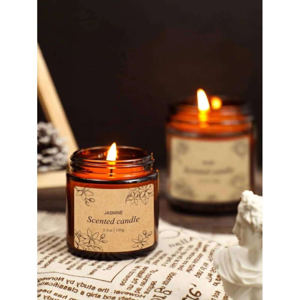 Small cup rose essential oil candles, smoke-free home aromatherapy candles for living rooms and bedrooms W260303