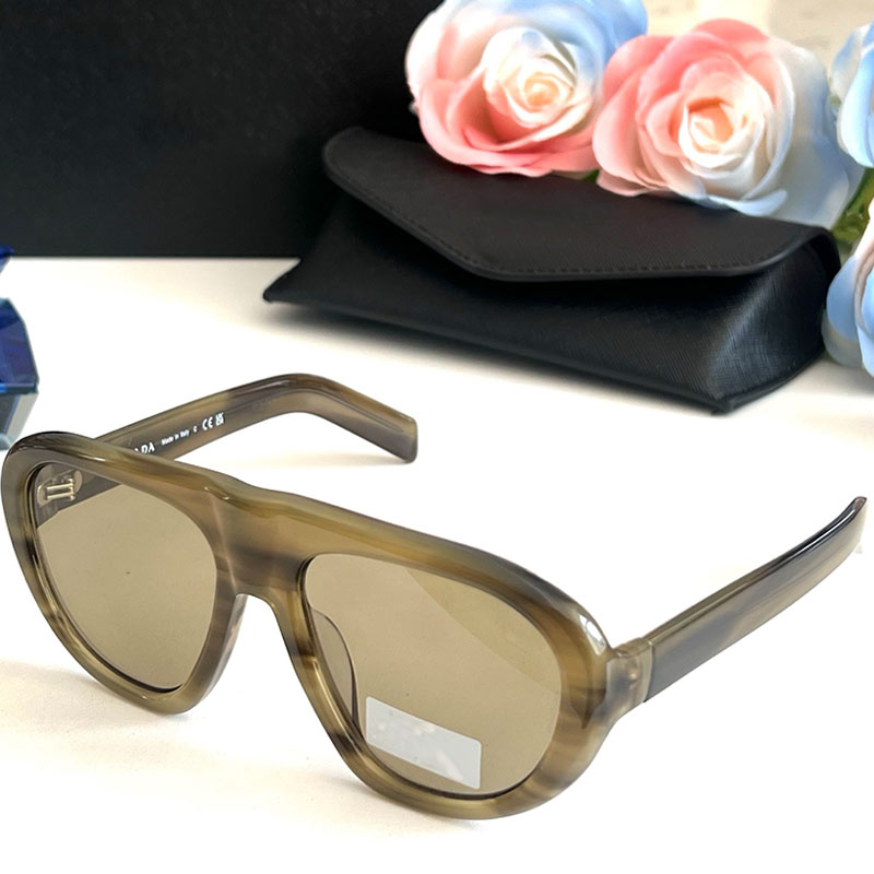 Fashion pilot designer Sunglasses PRC05 straight angle sunglasses for women 27SS Oversized acetate viewing glasses UV400 protection top qualit