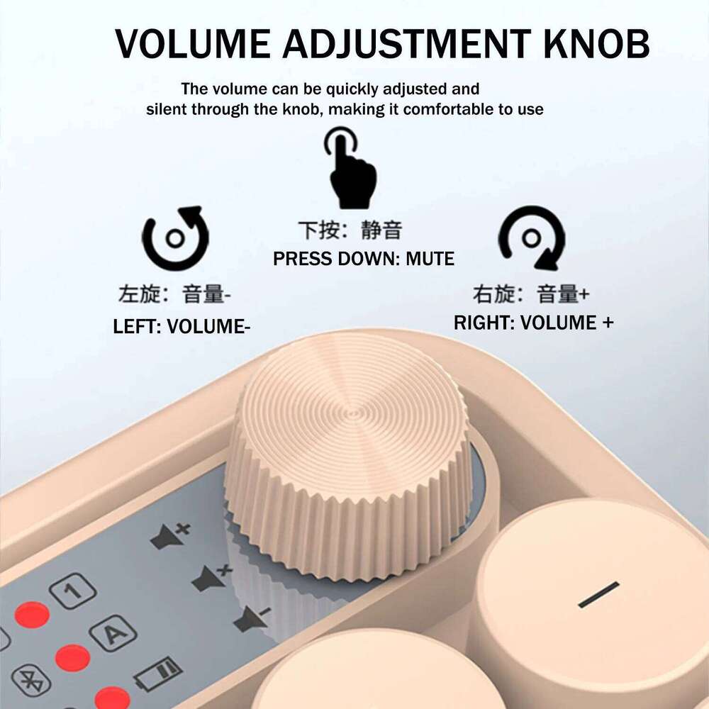 K-snake Wk300 Wireless Dual Mode Keyboard and Mouse Set Mute with Volume Knob Desktop Laptop Universal 26H0303