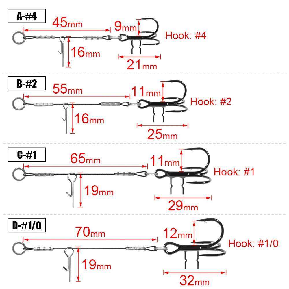 Spinpoler Belly Assist T-Hook Stinger Rig With Wire Line Jig And Shad Fishing Bass Pike Perch Zander Accessories Tackle 3pc/Pack Z260228