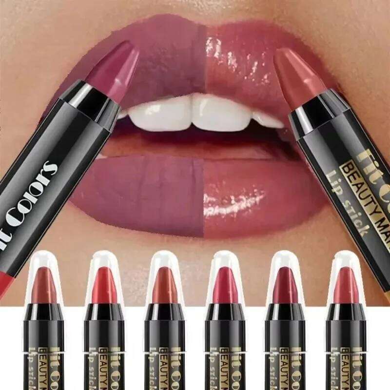 Easy Coloring Lipstick Lasting Waterproof Matte Crayon Gloss Stick High Pigmented Moisturizing Lip Liner Pen Makeup H260302