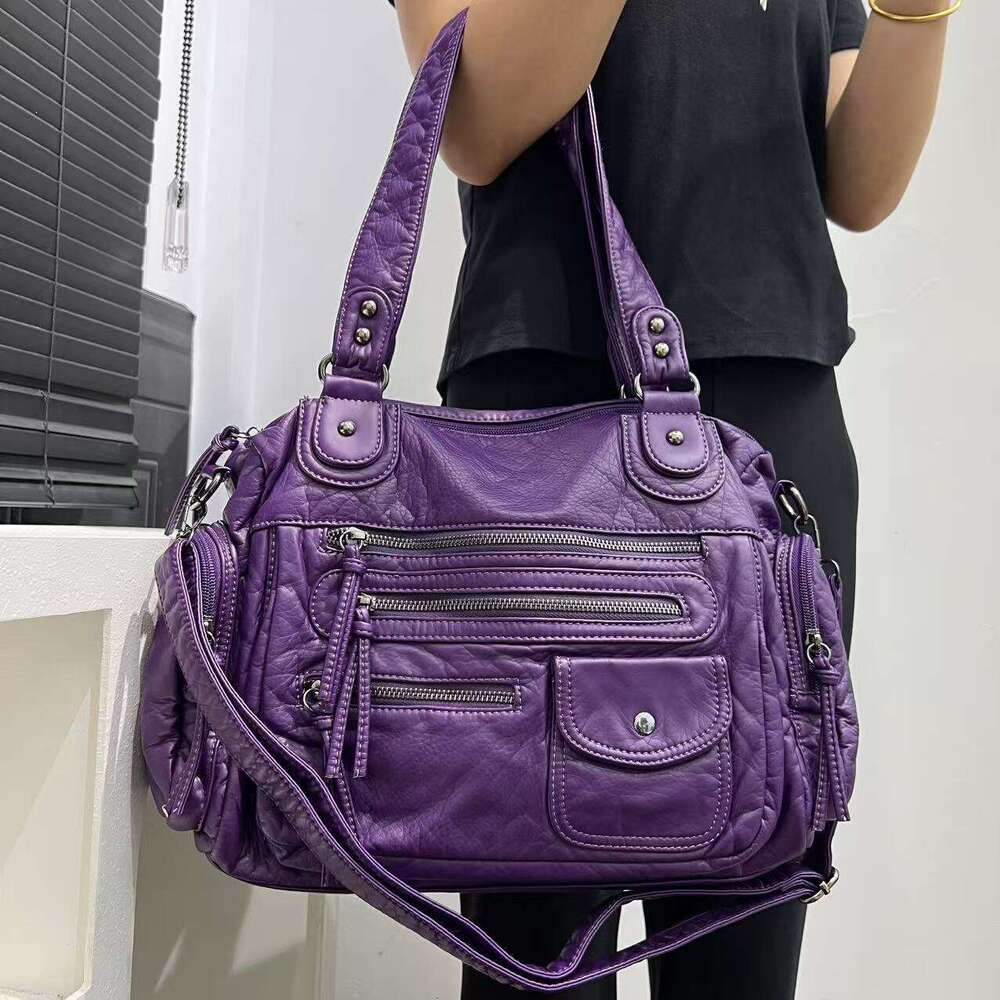 Luxury Shoulder Bags Totes Hobo Cross Border Exclusive Amazon Hot Selling Women S Fashion Retro Tote Korean And Japanese Trend Simple Crossbody Bag SE