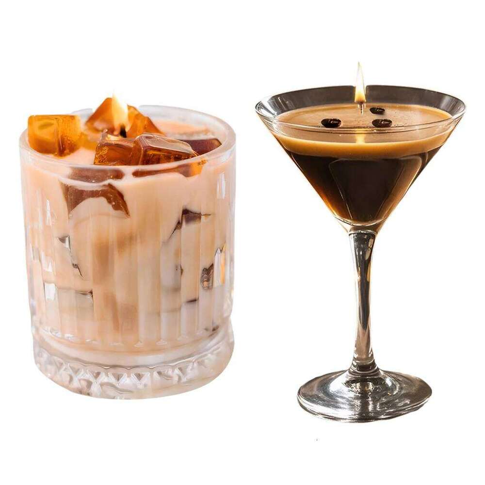 Martini Coffee Scented Candles Romantic Air Fragrance Diffuser Fresh Lasting Soy Wax Candle Home Decoration W260303