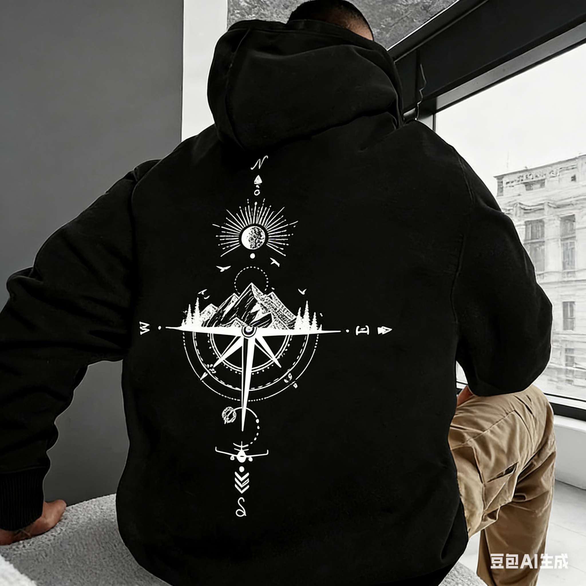 American Vintage Trend Pullover Hoodie For Men 2026 Spring Autumn New Loose High Street Casual Versatile Top