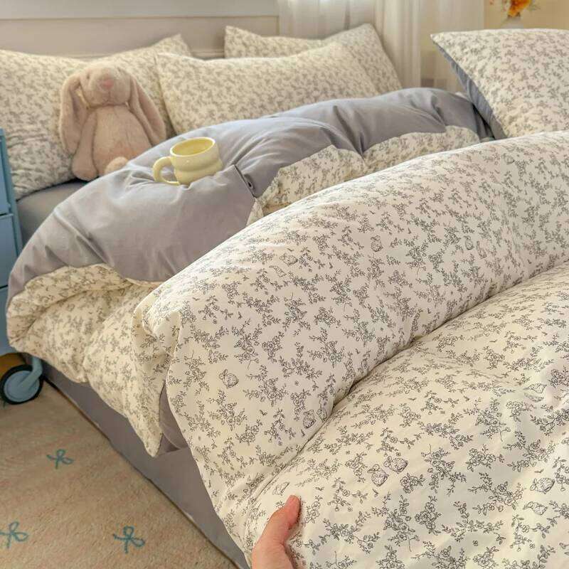 2025 New Class A Super Printed Bed Four-Piece Student Dormitory Cartoon Three-Piece Set Comfortable and Soft W260302 W260302
