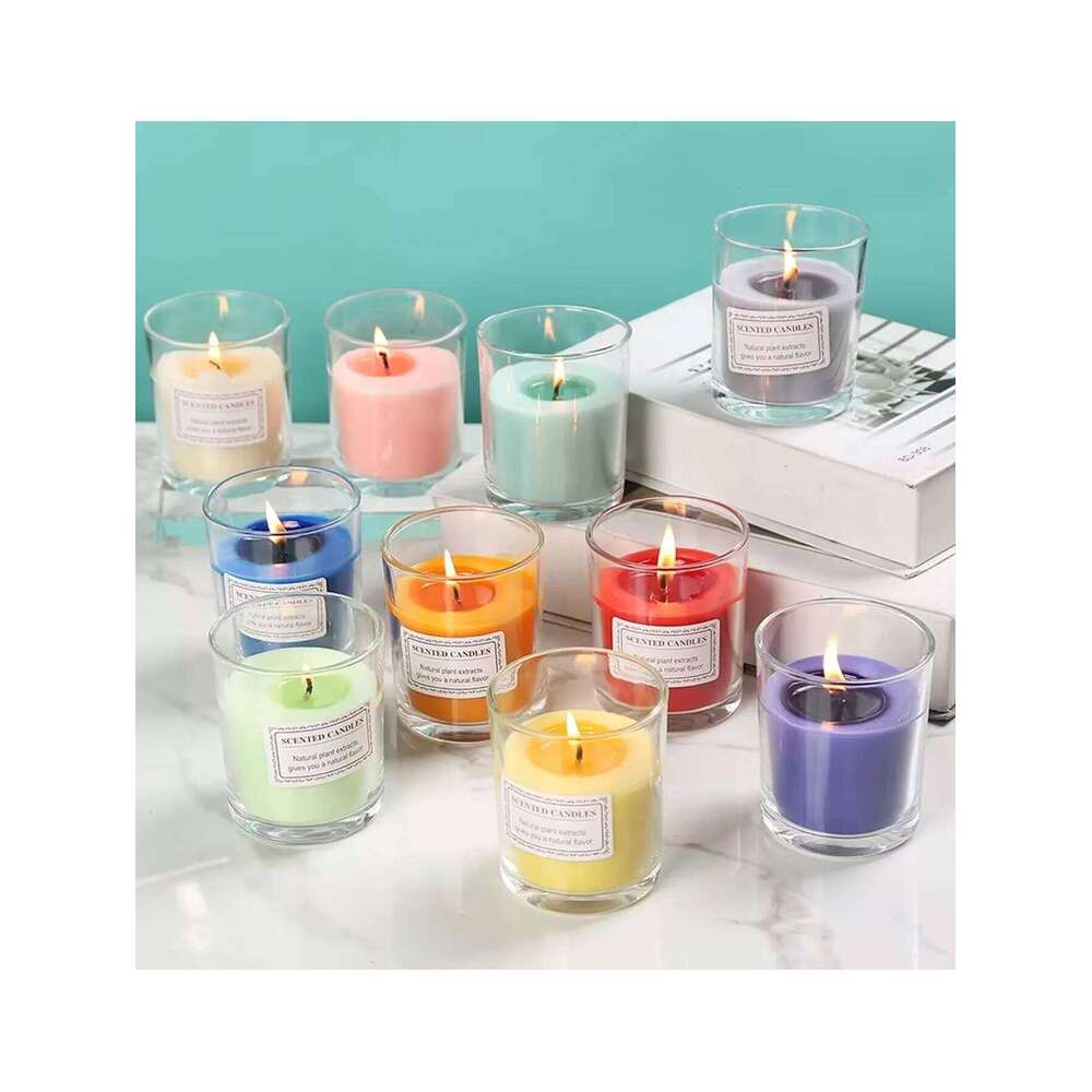 Scented candles for sleep, long-lasting fragrance in the bedroom, niche, high-end, romantic and creative colorful decorative ite W260303