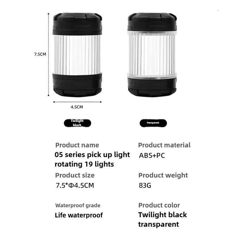 ShineTrip 1000mAh Portable Rechargeable Outdoor Camping Multi functional LED Lighting Tent Atmosphere Light 4level Dimming S260302